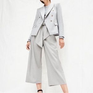 Wool blend club Monaco double breasted blazer with gold buttons